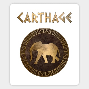 Ancient Carthage Hannibal War Elephant Magnet